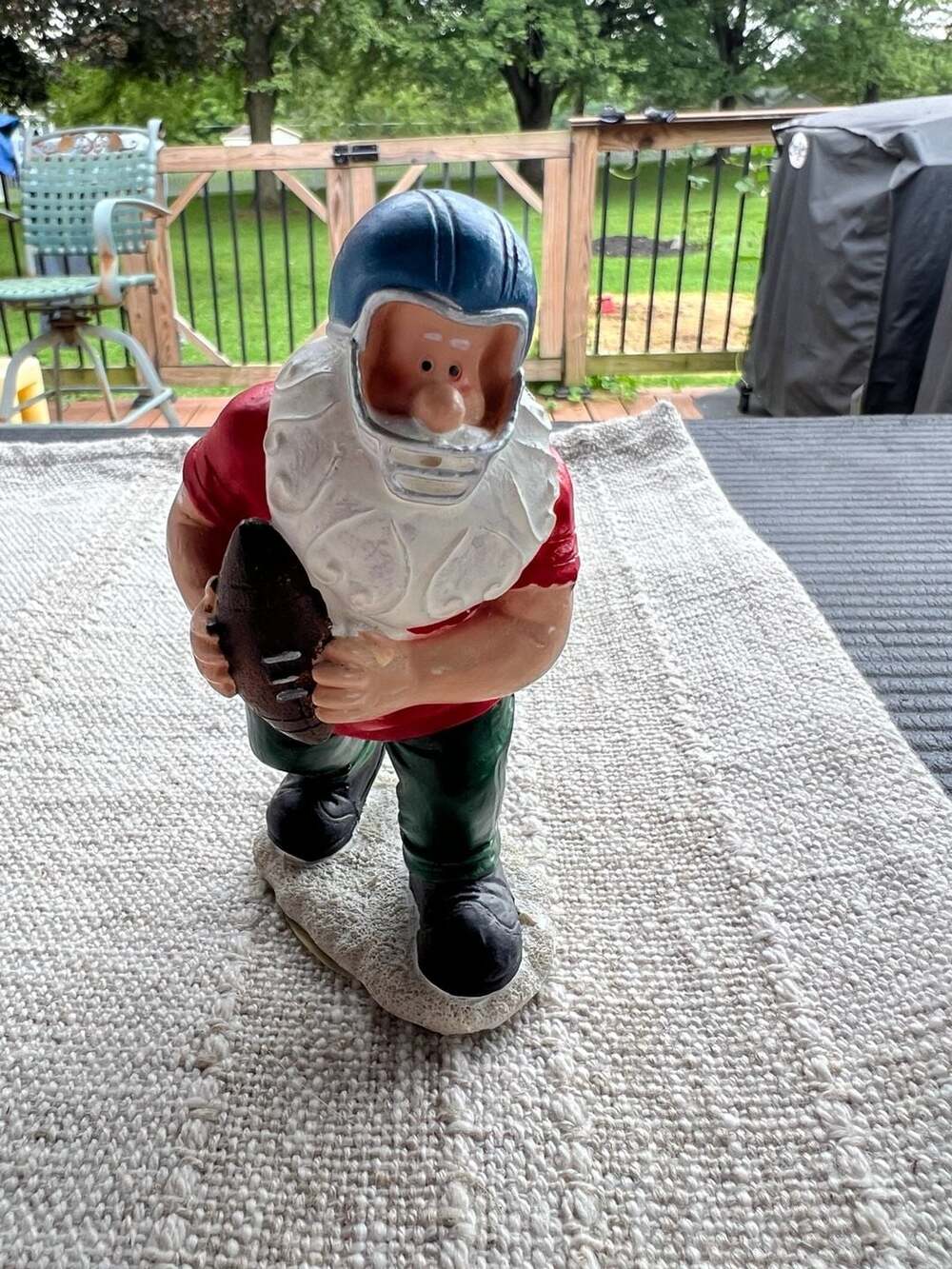 Greenbrier International Football Santa Claus Figurine